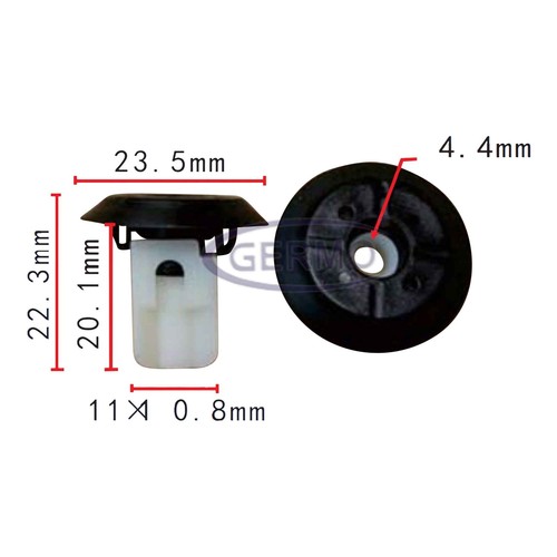 Spreizmutter clip - 5,